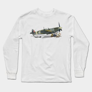 The Dogs of War: Spitfire Mk Vc Long Sleeve T-Shirt